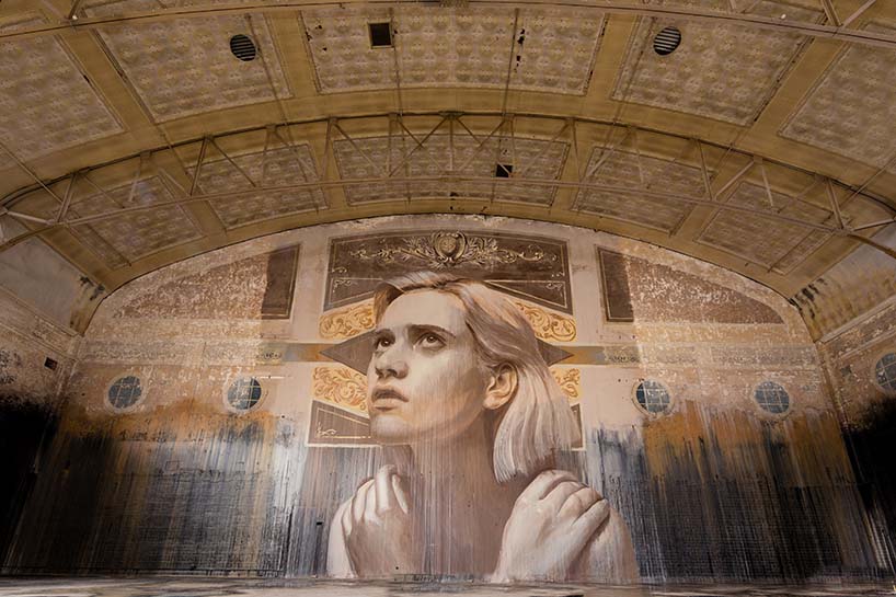 Women Faces in Old Abandoned Houses